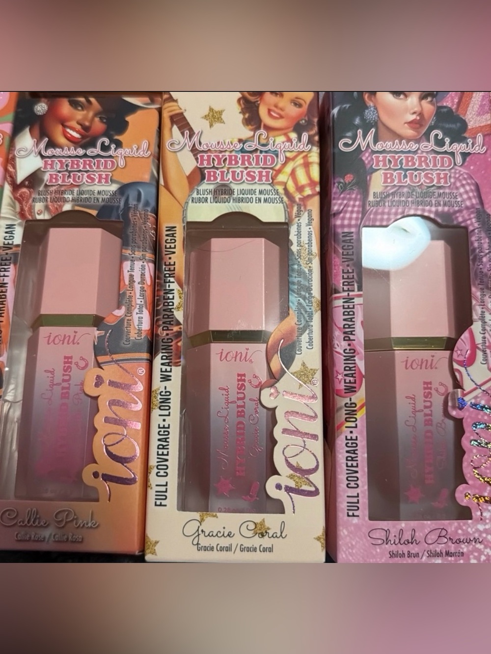 ioni Mousse Liquid Hybrid Blush set